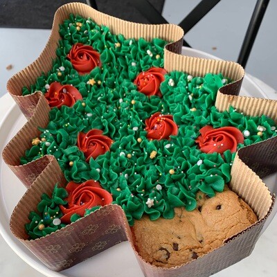 Christmas Tree Cookie Cake (DF available)