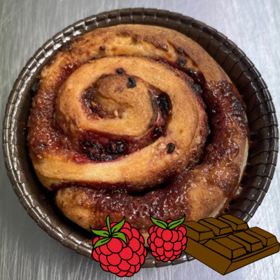 Chocolate Raspberry Sweet Roll - Individual
