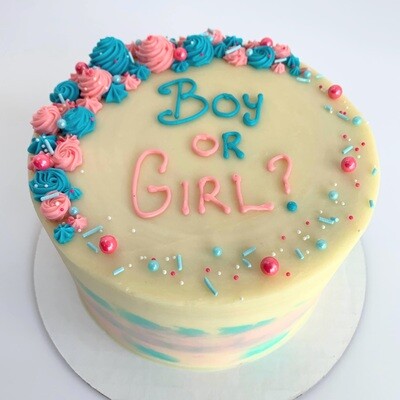 Gender Reveal Cake