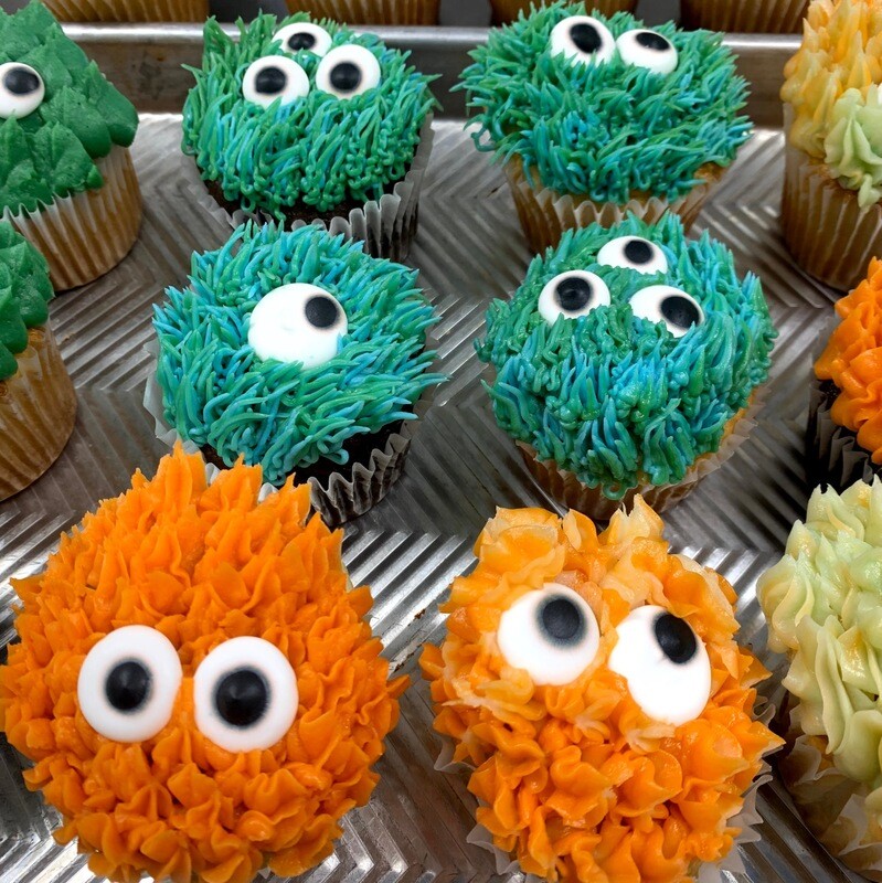 Monster Cupcakes (4 or 6 pack) (DF Available) - Oct. Special