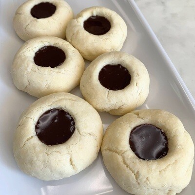 Ganache Thumbprint Cookies (Half Dozen) - May Special
