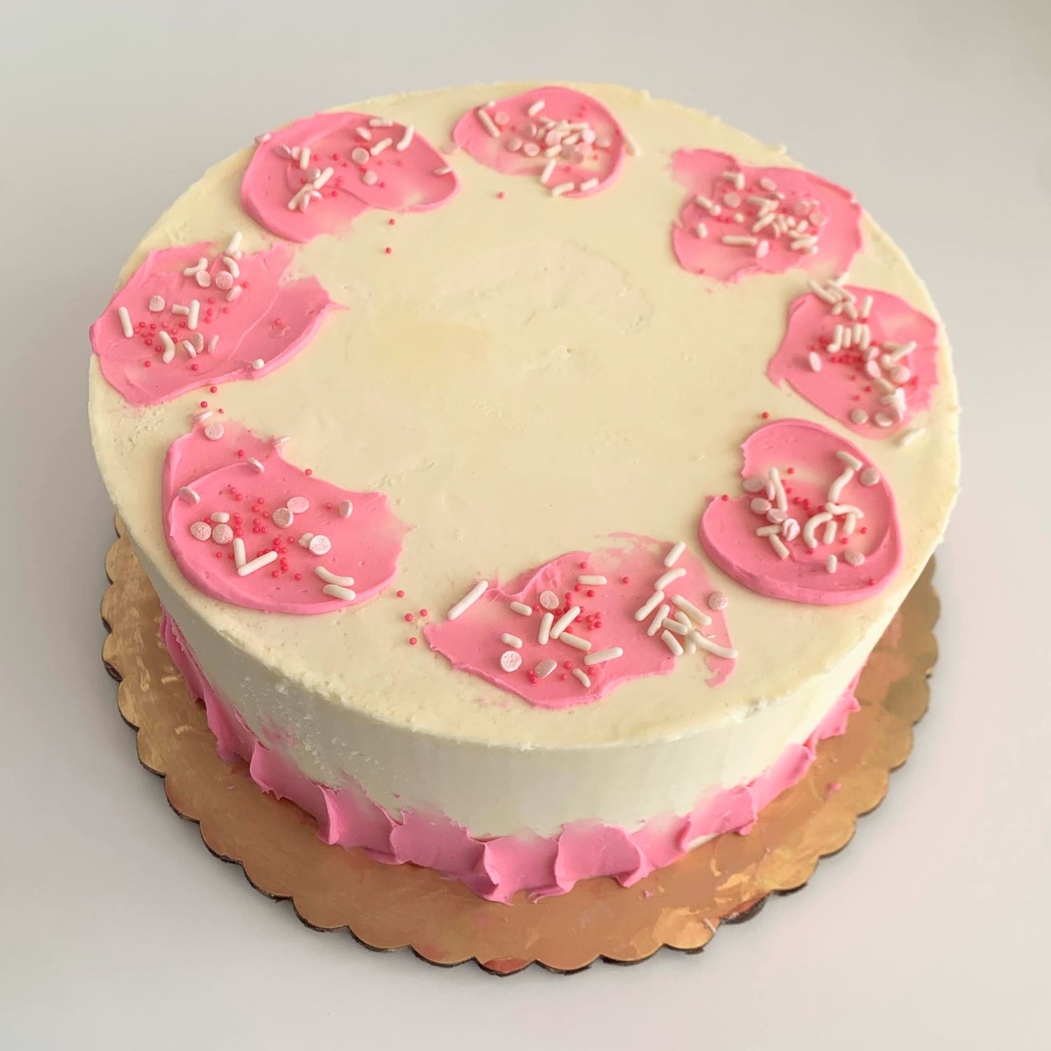 6&quot; Dairy-Free Brushstroke Cake (Serves 6-10)