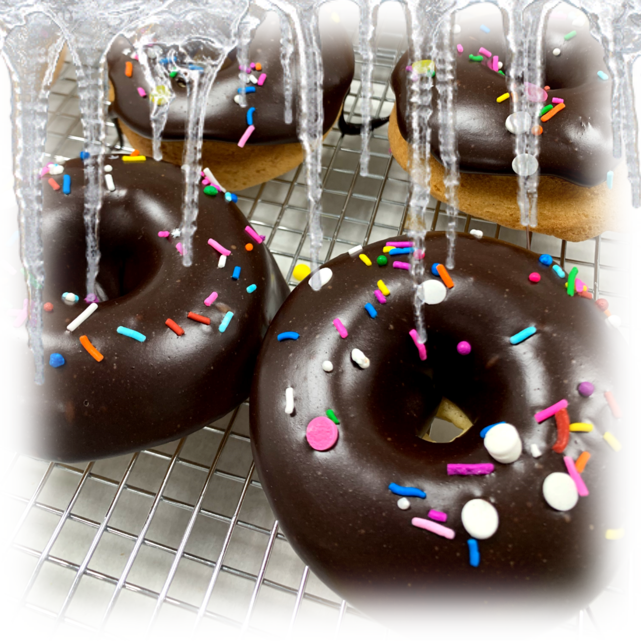 Frozen Chocolate Frosted Cake Donuts (Individual)