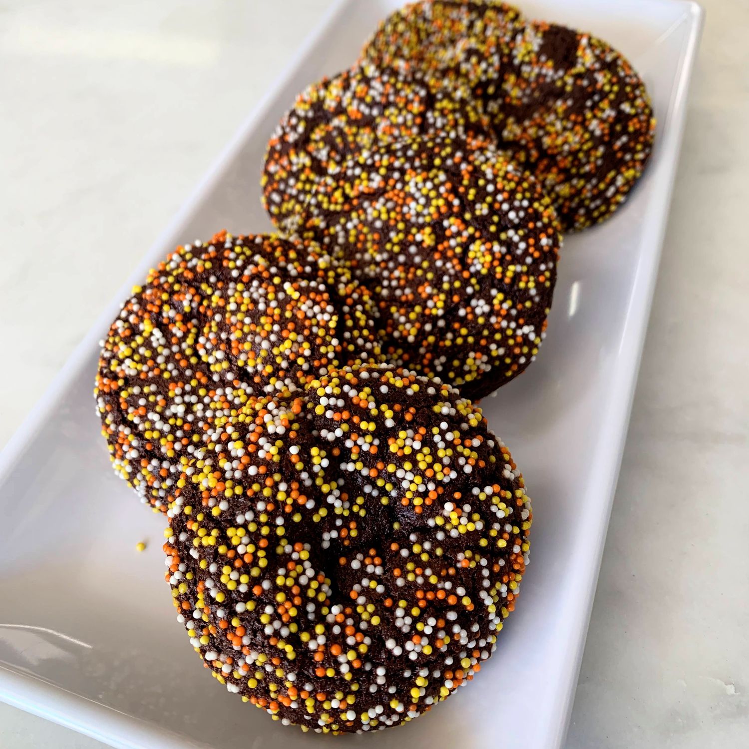 Halloween Cocoa Crinkles (DF) (Half-Dozen) - Oct. Special