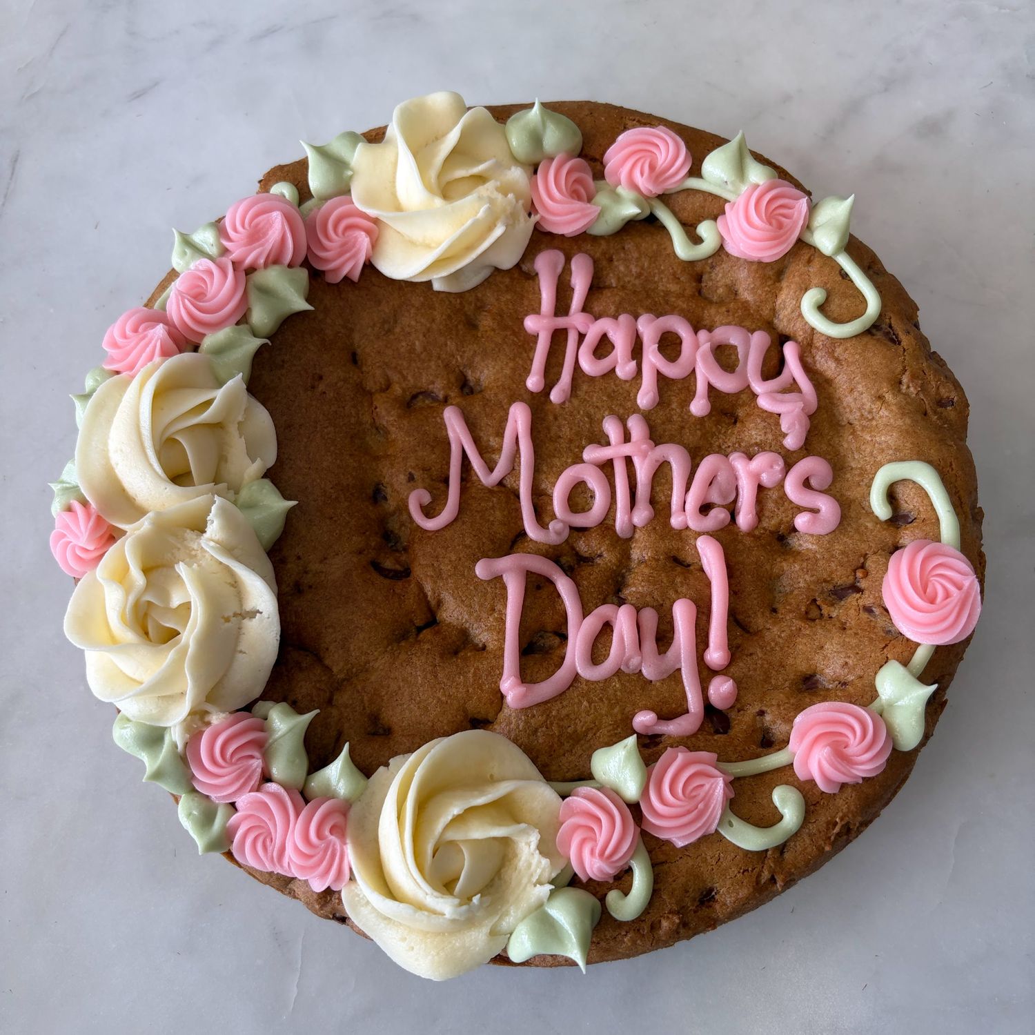 Pink Wreath Cookie Cake (DF available) - May Special