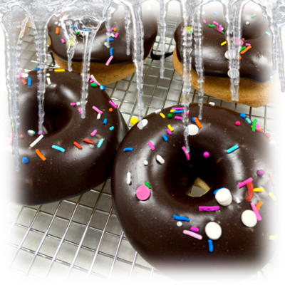 Frozen Chocolate Frosted Cake Donuts DAIRY-FREE (Individual)
