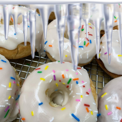 Frozen Vanilla Frosted Cake Donuts DAIRY-FREE (Individual)
