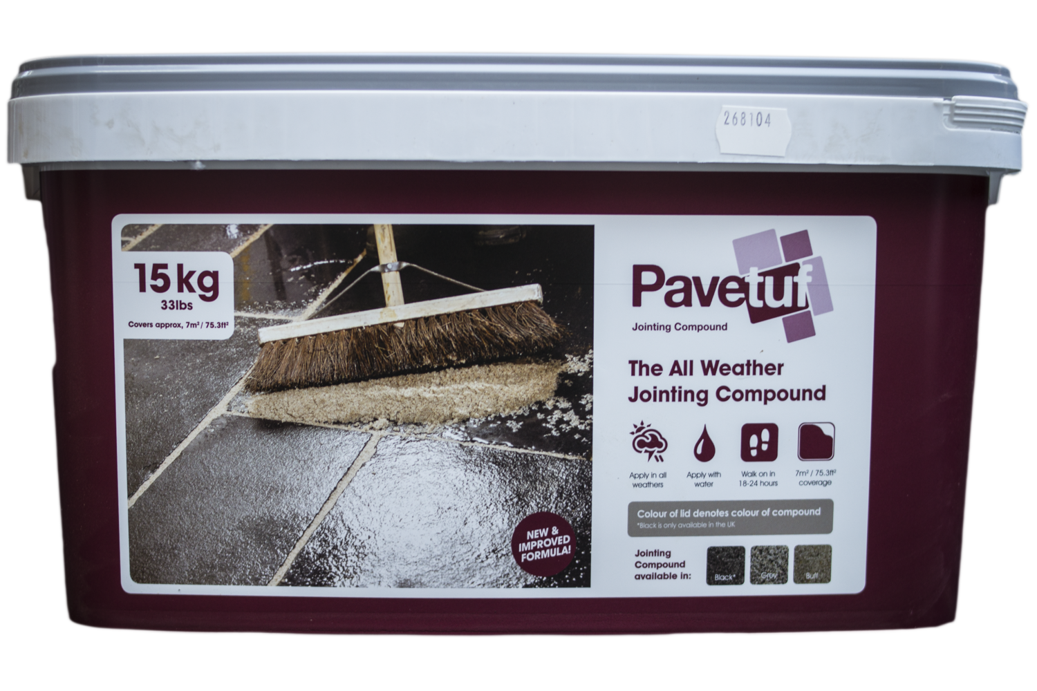 Pavetuf Jointing Compound – Buff (15KG Tub)