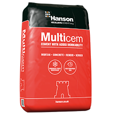 Hanson Multicem Cement 25kg Bag