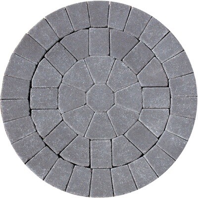 Kingspave cobble damson circle kit reduced to clear