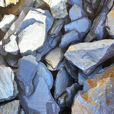 40mm Blue Slate Chippings - Bulk Bag