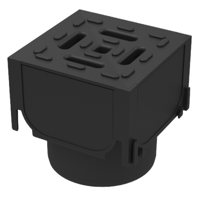 ACO HexDrain Plastic Channel Drainage Corner Unit &amp; Vertical Outlet - 19559
