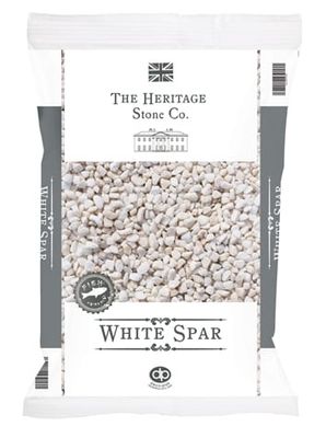 10mm White Spar Gravel (20KG Mini Bag)