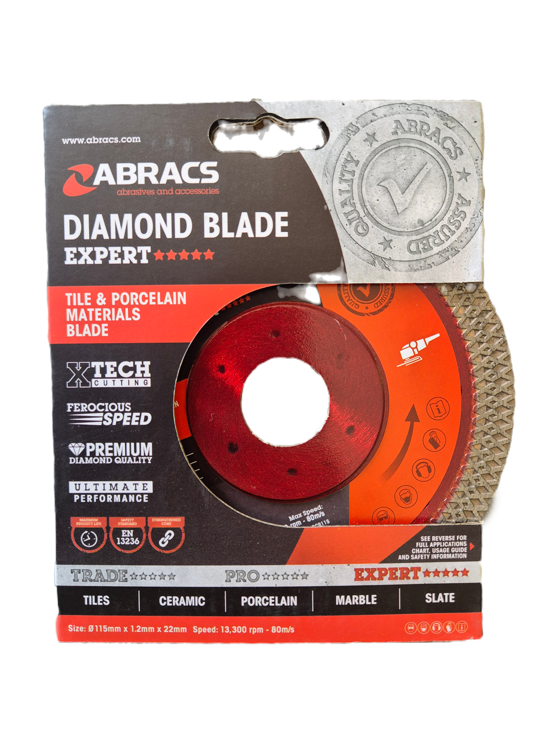 Abracs Tile &amp; Porcelain Diamond Blades