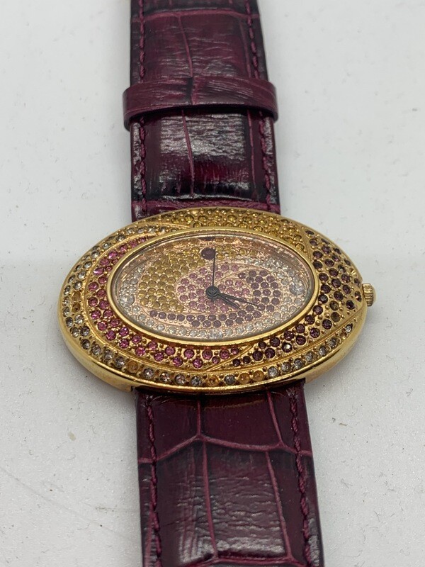Susanne Summer Yellow Gold Plated Watch