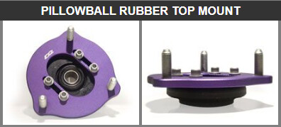 D2 Racing Replacement PILLOW-BALL RUBBER TOP MOUNT ASSEMBLY