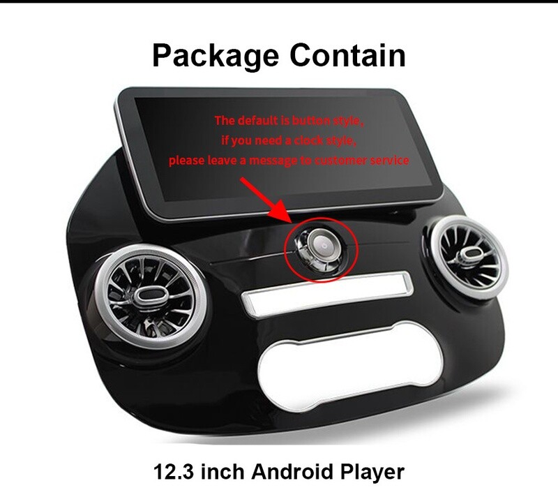 Android 12.3" Multimedia Player Carplay For Mercedes Vito 2014-2021