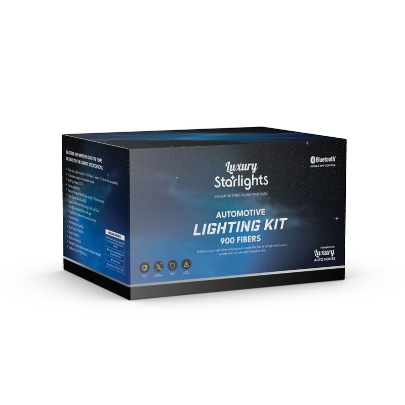 2 Tone Galaxy Animated Starlight Headliner Kit  (1800 fibers)