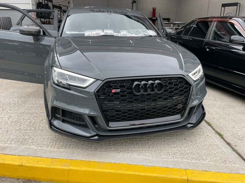 AUDI A3 S3 8V 2017-2020 ON ALL BLACK HONEYCOMB GRILLE