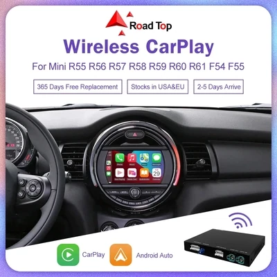 Wireless Apple CarPlay Android Auto for Mini R55 R56 R57 R58 R59 R60 R61 F54 F55 Clubman Countryman Hardtop John Cooper F56 F57