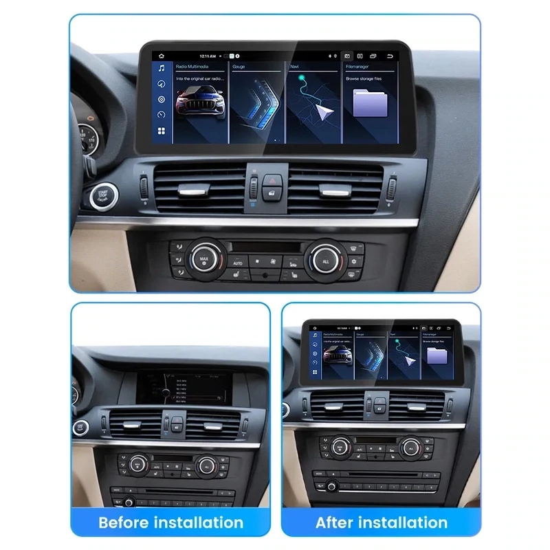 BMW X3 F25 X4 F26 (2010-2017) 12.3 inch Android Multimedia Player