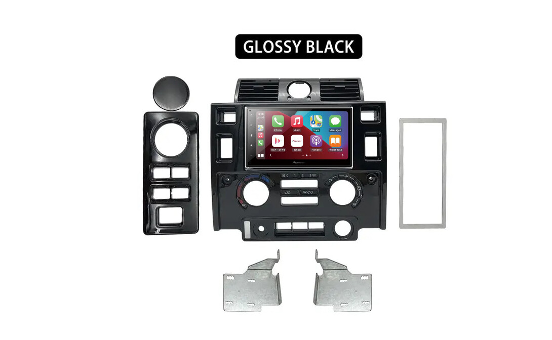 Land Rover Defender 2007-2016 GLOSS BLACK DOUBLE DIN+ PIONEER SPH DA160DAB Multimedia Screen Package