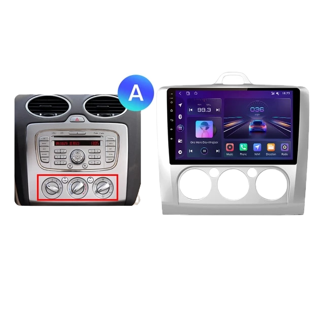 Ford Focus MK2 2004-2011  9&quot; Android Multimedia Screen Kit