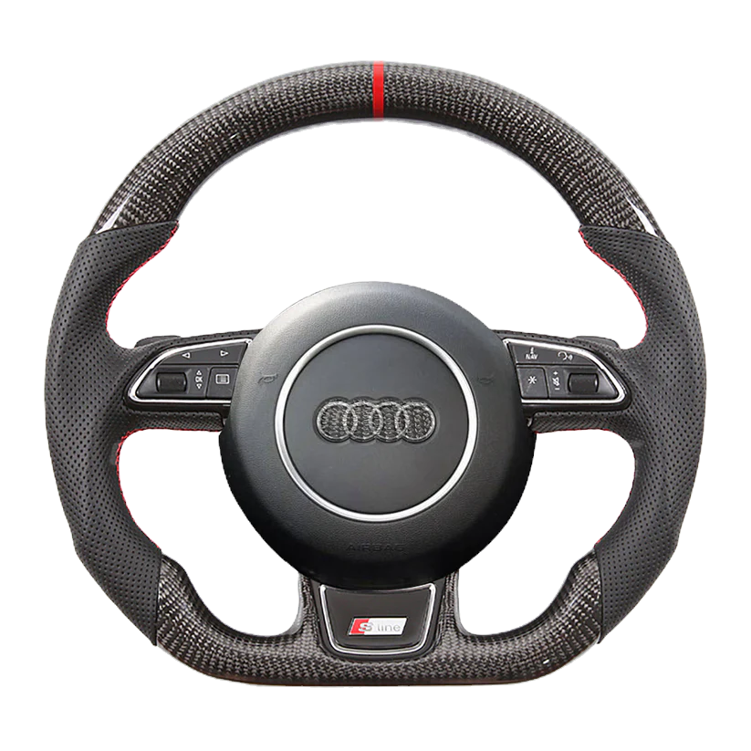 Audi A4 B8 A5 A7 Q3 Q5 Q7 Carbon Fiber Steering Wheel