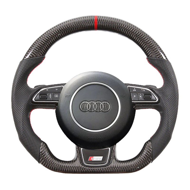 Audi A4 B8 A5 A7 Q3 Q5 Q7 Carbon Fiber Steering Wheel