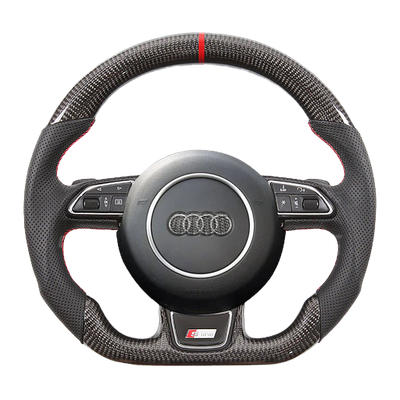 Audi A4 B8 A5 A7 Q3 Q5 Q7 Carbon Fiber Steering Wheel