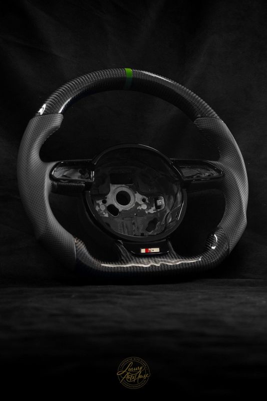 Audi A4 B8 A5 A7 Q3 Q5 Q7 Carbon Fiber Steering Wheel