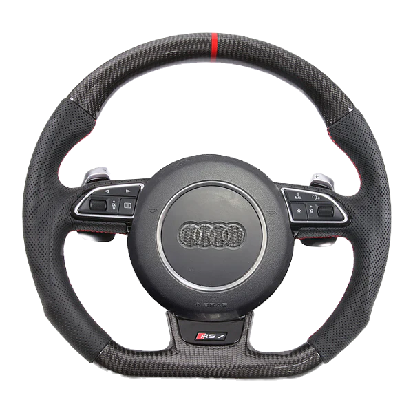 Audi S3 S4 S5 S6 RS3 RS4 RS5 RS6 carbon fiber steering wheel