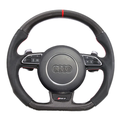 Audi S3 S4 S5 S6 RS3 RS4 RS5 RS6 carbon fiber steering wheel