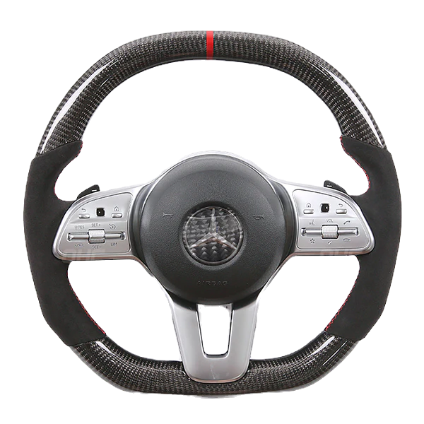 W205,S205 W213 N293 W24 C117,X117 C238,A238 C257 Class:C E EQC B CLA GLE GLS carbon fiber steering wheel