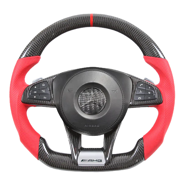 Mercedes Benz AMG 2016 + carbon fiber steering wheel