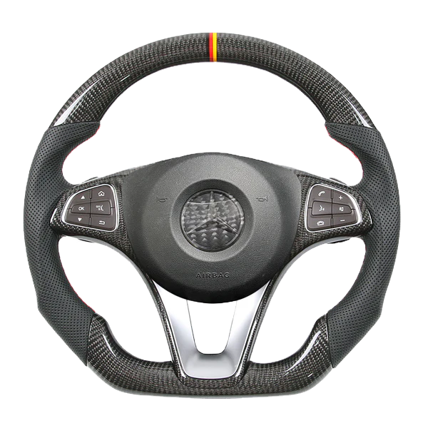 W205,S205 W205,S205 W213,S213, X156 C205,A205 W447 W246 C117,X117 W218,X218 C207,A207,C238,A238 X166 Class:C E GLA GLC V VITO B CLA CLS GLE GLS carbon fiber steering wheel