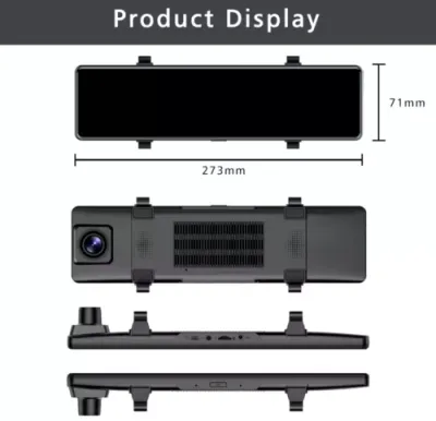 Smart 11.2" Carplay Dashcam Mirror Package