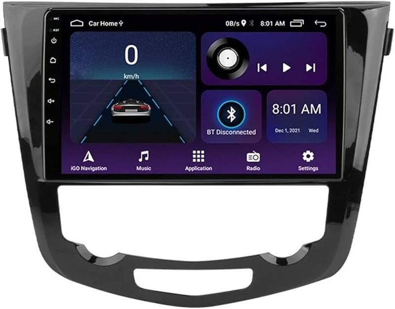 Nissan Qashqai 2 J11 X-Trail T32 Rogue 2013-2021 Android 14 9" Multimedia Screen