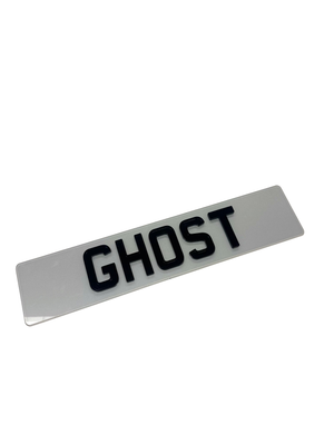 4d Ghost Acrylic Standard UK Legal Number Plate 4d Ghost Acrylic Standard UK Legal Number Plate