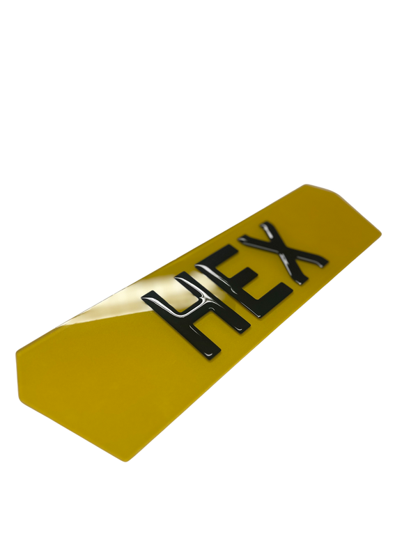 HEX 2D 3D 4D UK Legal Number Plate