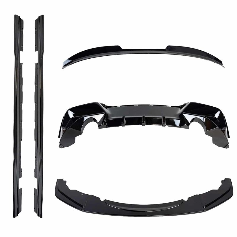 BMW 1 Series &amp; M135i F20 F21 Pre-LCI Gloss Black Body Kit by ZAERO (2011-2015)