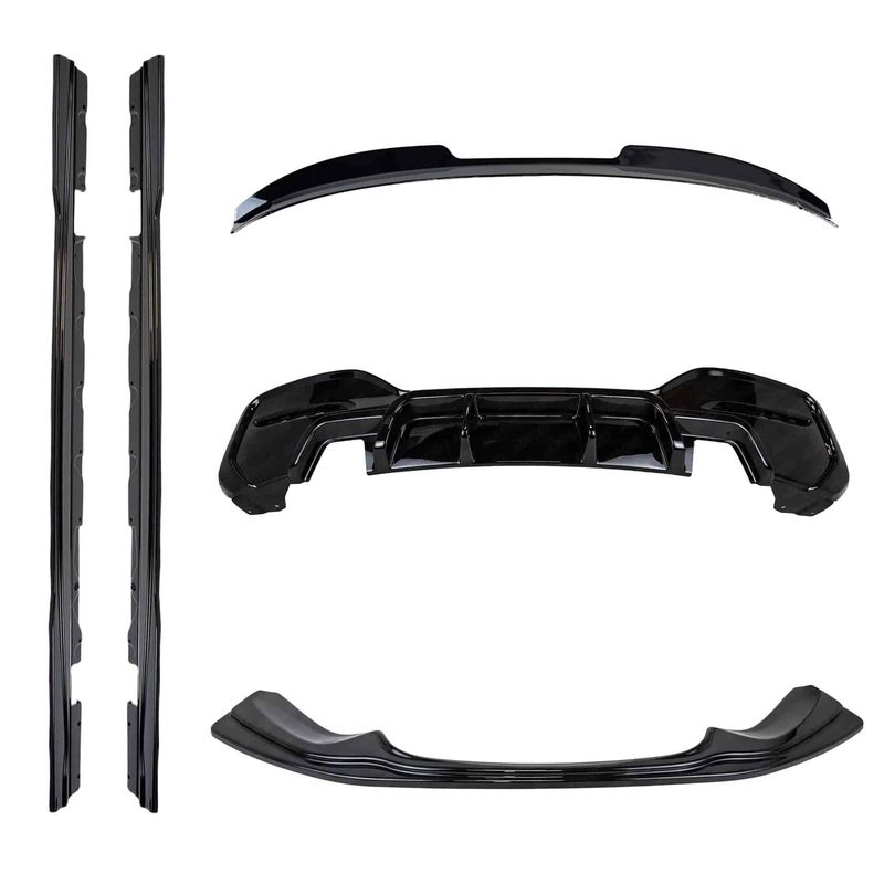 BMW 1 Series M135i &amp; M140i F20 F21 LCI Gloss Black Body Kit by ZAERO (2015-2019)