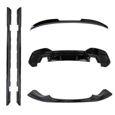 BMW 1 Series M135i &amp; M140i F20 F21 LCI Gloss Black Body Kit by ZAERO (2015-2019)