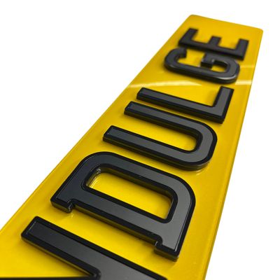 4d Indulge 8mm Acrylic UK Legal Number Plate