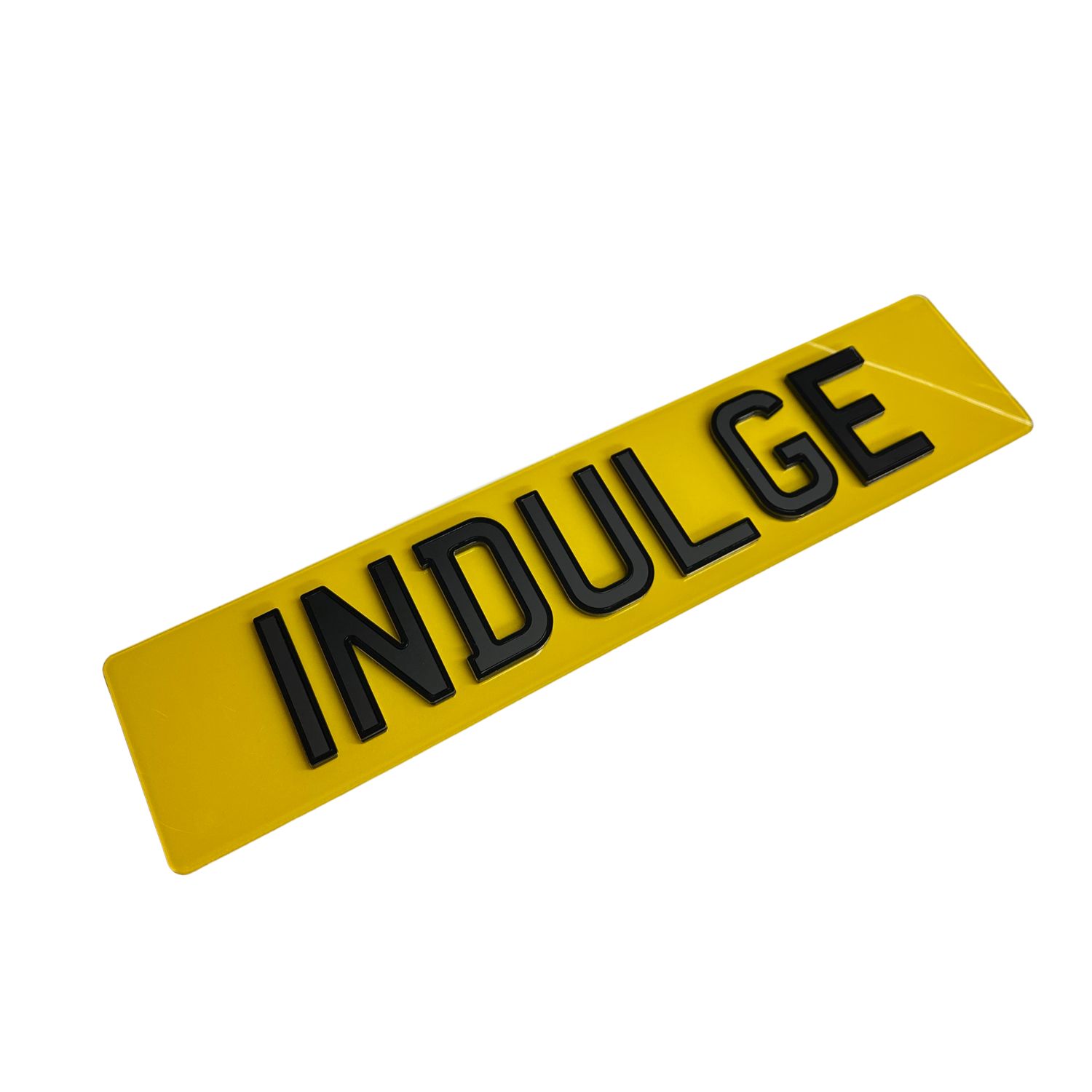 4d Indulge 8mm Acrylic UK Legal Number Plate