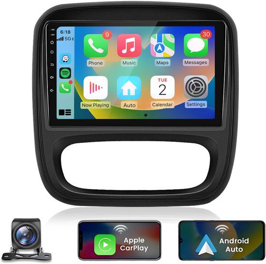 Vauxhall Vivaro- Renault Trafic 3 (2014-2021)  Wireless CarPlay &amp; Android Auto Multimedia Screen