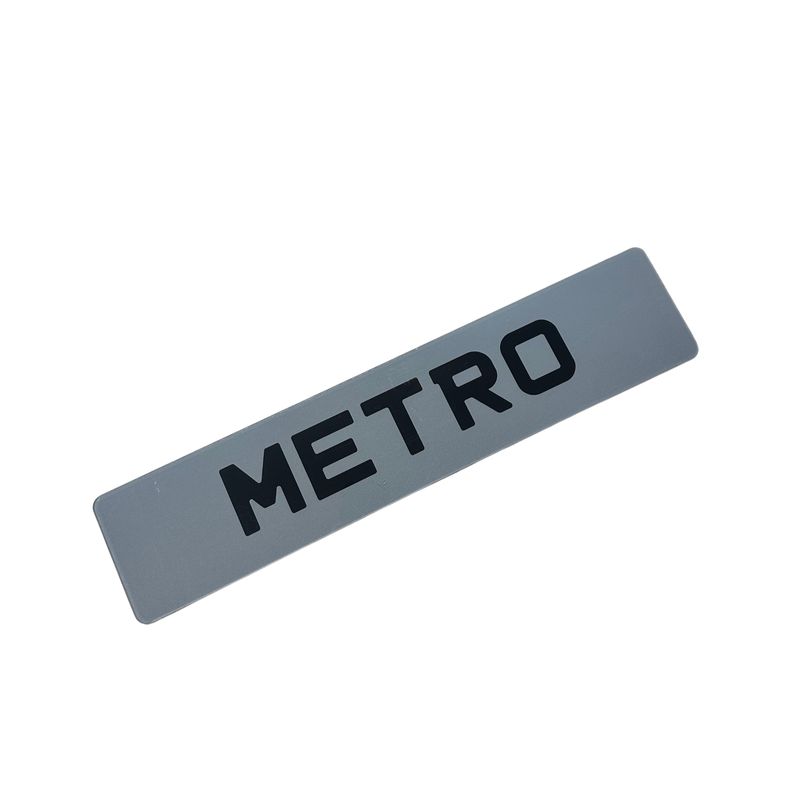 2D Metro Show Number Plate (Non-Road Legal)