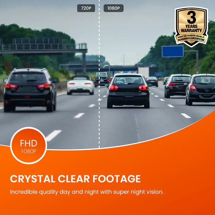 2025 Halo Start 2 1080p Full HD Compact Dash Cam With Quick Release Mount