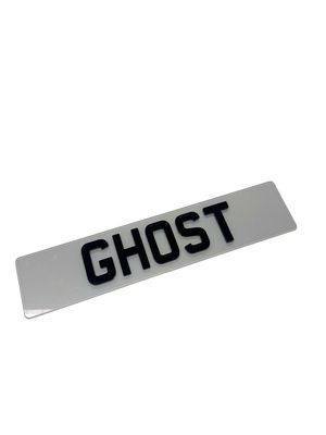 4d Ghost Acrylic Standard UK Legal Number Plate