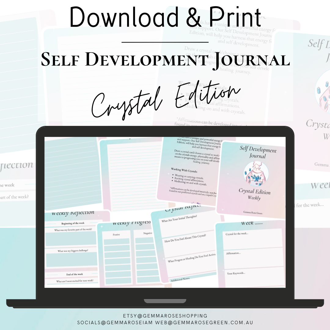 Crystal Edition - Self Development Journal - Download & Print